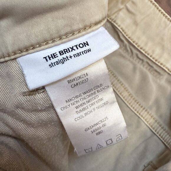 Joe's Mens Brixton Pants Jeans 30x32 Beige Tan Straight Leg Narrow Stretch *READ - Picture 6 of 8